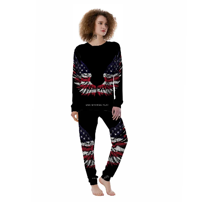 Wing Flag American Print Women's Pajamas Maternity pajama sets