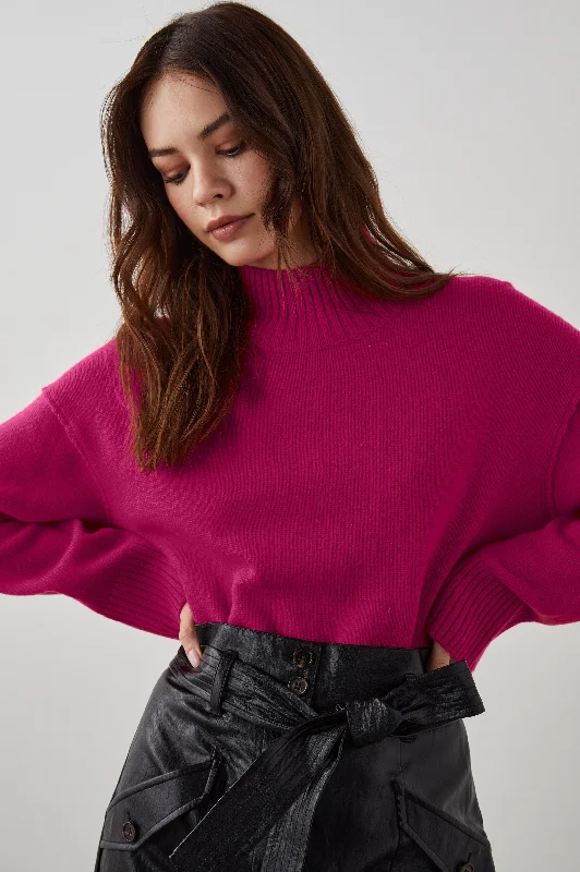 SASHA SWEATER - CERISE ROSE Boho-style sweaters