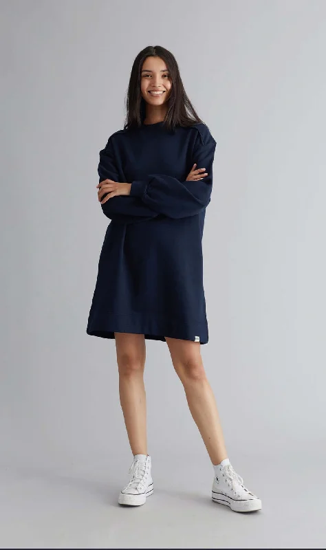 Isabella Cotton Dress Navy Must-have mini dresses for this season