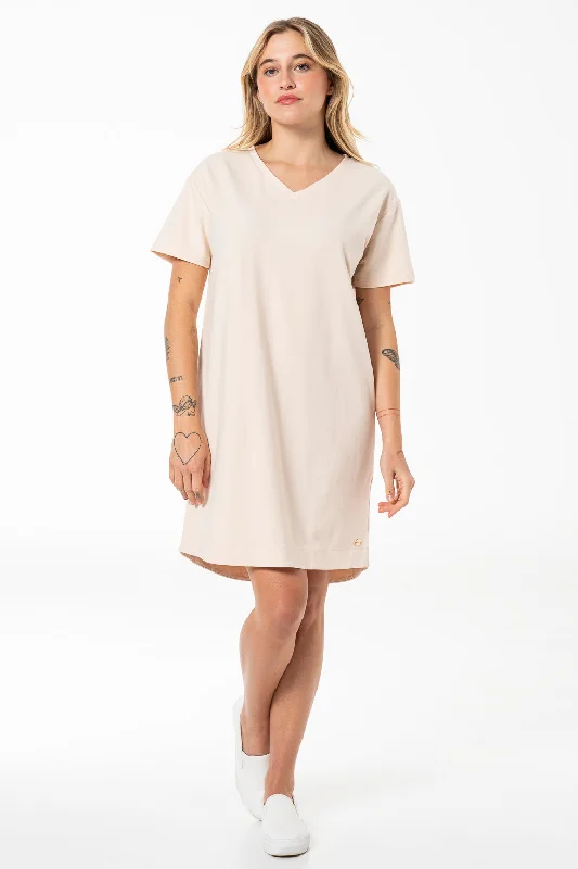 T-Shirt Dress _ 141411 _ Pink Best midi dresses for tall women