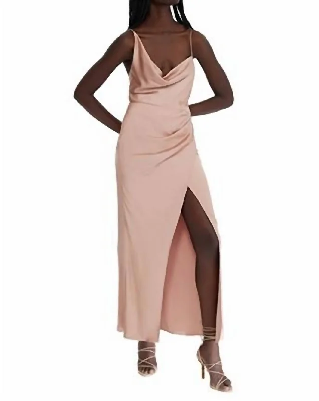 Aria Maxi Dress in Nougat Shein maxi dresses