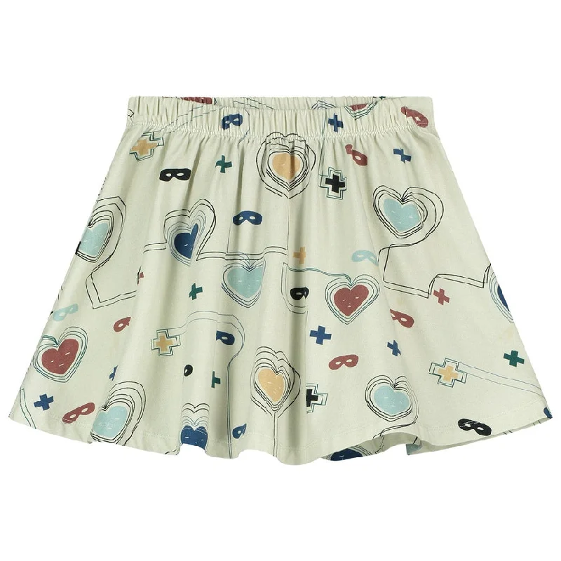 BEAU LOVES HEARTS AND MASKS CIRCLE SKIRT Popular unclassified skirts