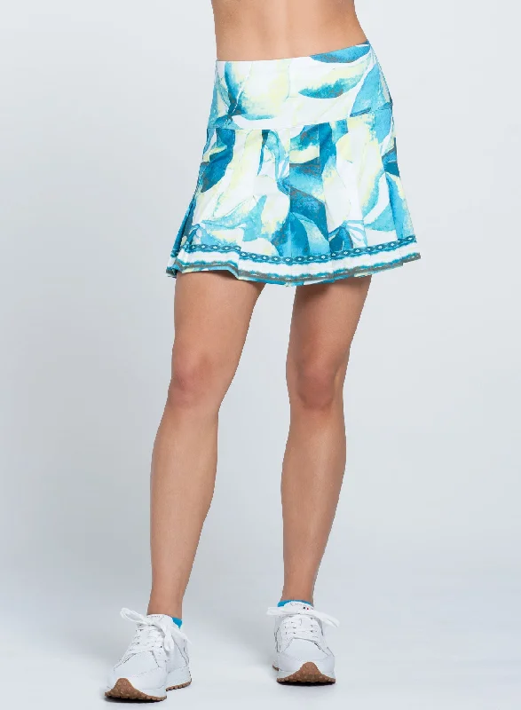 Caribbean Vibes Skort-short 15.25" Elegant Mini Skirt