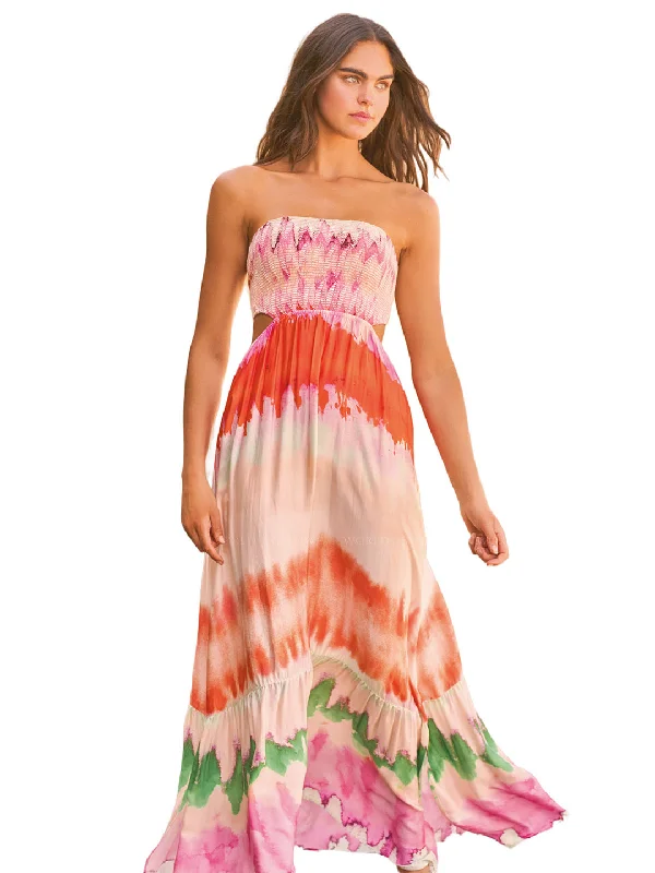 Maaji Rainbow Dye Natasha Long Dress Red carpet maxi dresses