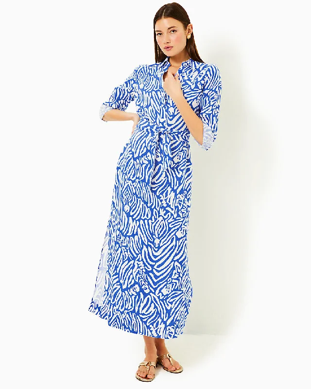 Millicent Linen Maxi Shirtdress Bodycon maxi dresses