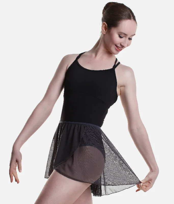 Pull-On Dance Skirt, Mock Wrap Design - BETHANIE Color block unclassified skirts