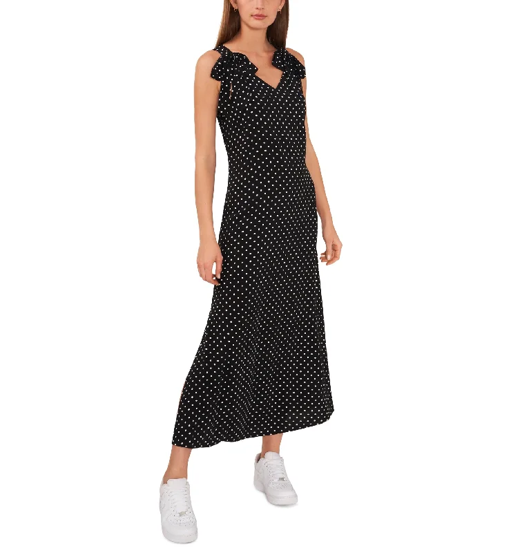 Riley Rae Womens Tied Shoulder Polka Dot Maxi Dress Must-have maxi dresses for this season