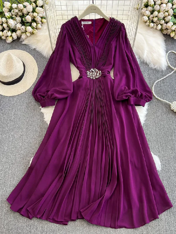 V Neck Chiffon Women Party Dresses Petite party dresses