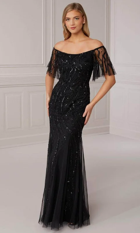 Adrianna Papell Platinum 40422 - Off Shoulder Formal Sheath Gown Budget-friendly unclassified dresses