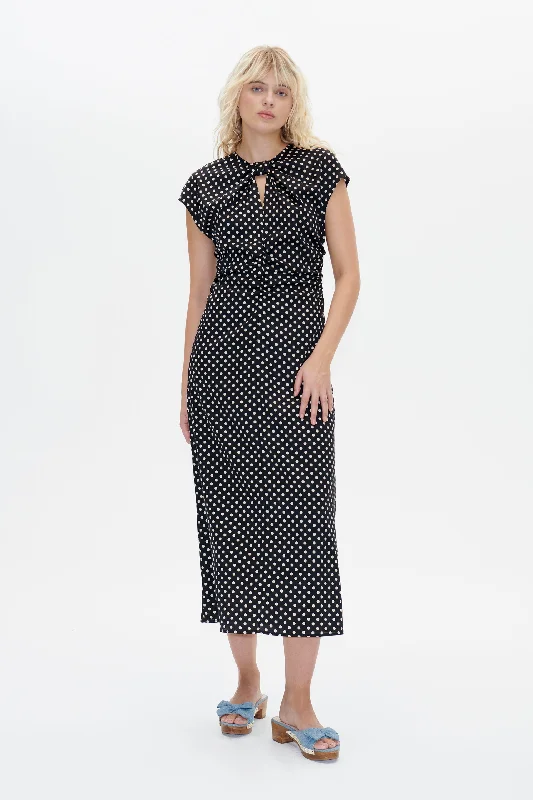 AKEYLA | Black Creme Dot Pastel unclassified dresses