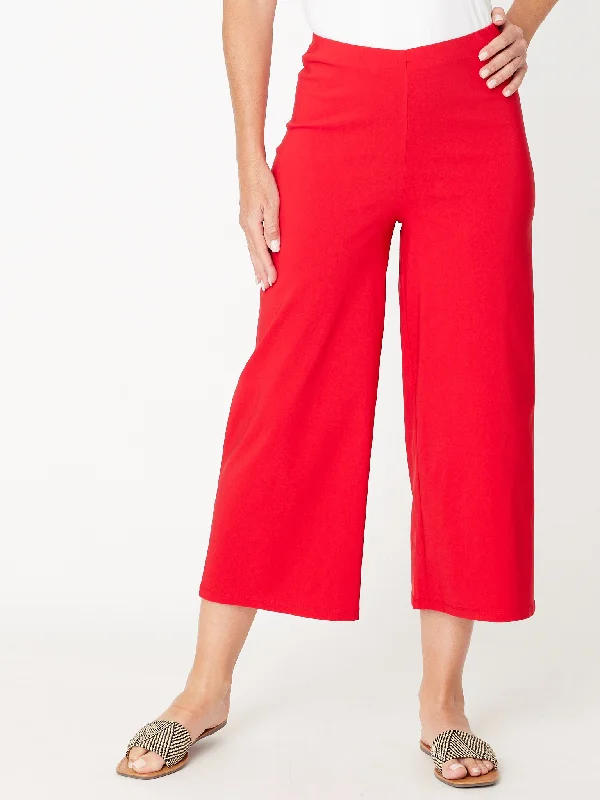 Diane Bengaline Culotte - Red 24164 Ruffled unclassified dresses