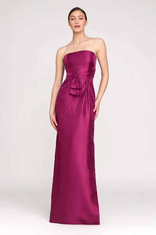 Caroline Column Gown Ruched unclassified dresses