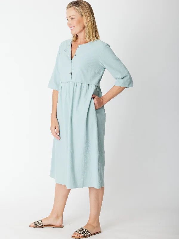 Cotton Collection Prairie Dress - Mint- 30447 One-shoulder unclassified dresses