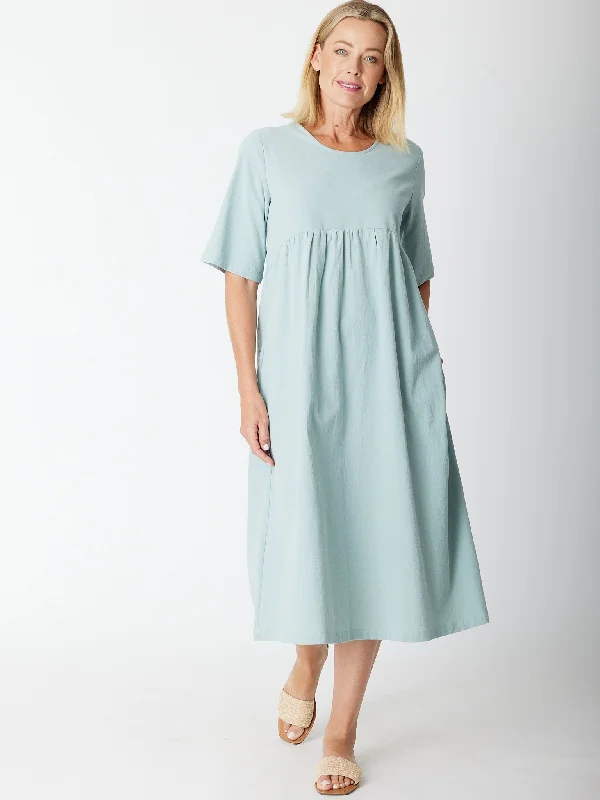 Cotton Pocket Shift Dress - 30446 Mint Stretchy unclassified dresses