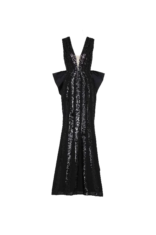 Davina Bow Gown Black Anniversary unclassified dresses