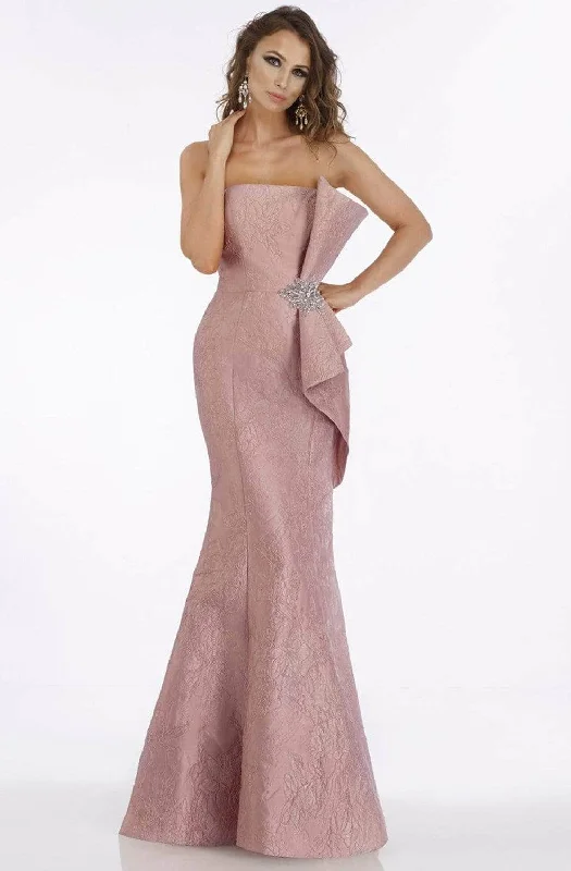 Feriani Couture - Strapless Bow-Ornate Evening Dress 18878 - 1 pc Mauve In Size 6 Available Flowy unclassified dresses