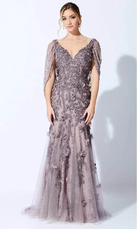 Ivonne D - Beaded Embeoidered Formal Dress 221D41 - 1 pc Mink In Size 8 Available Beach unclassified dresses