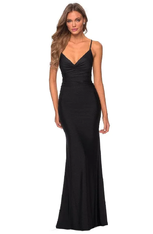 La Femme 28984SC - Strappy Back Evening Dress Casual unclassified dresses