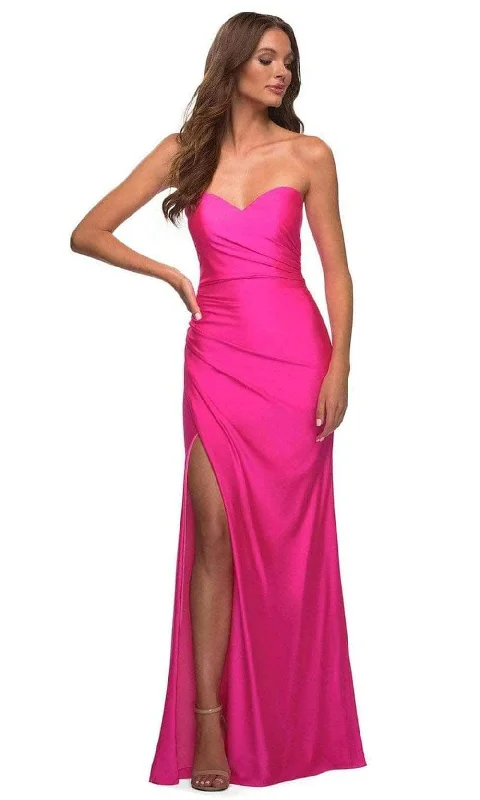 La Femme - Strapless Sweetheart Prom Dress 30600SC Tiered unclassified dresses