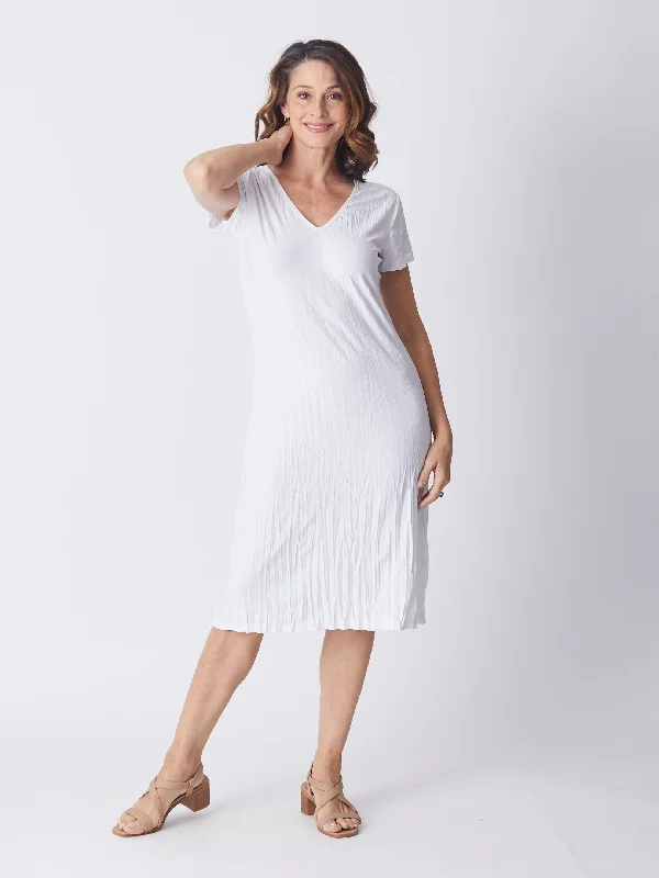 LAYER CAP DRESS - WHITE 11132-S Embroidered unclassified dresses