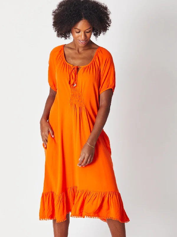 Lucy Core Dress- Orange 29363 Comfortable unclassified dresses