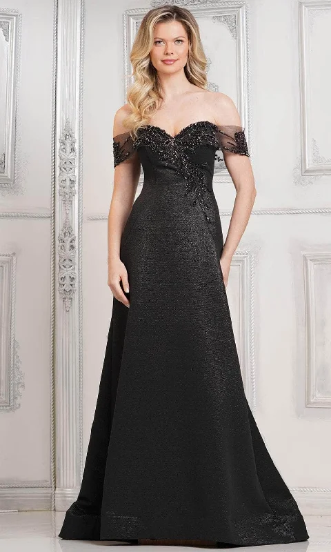 Marsoni by Colors MV1305 - Sweetheart Metallic Brocade Formal Gown Lightweight unclassified dresses