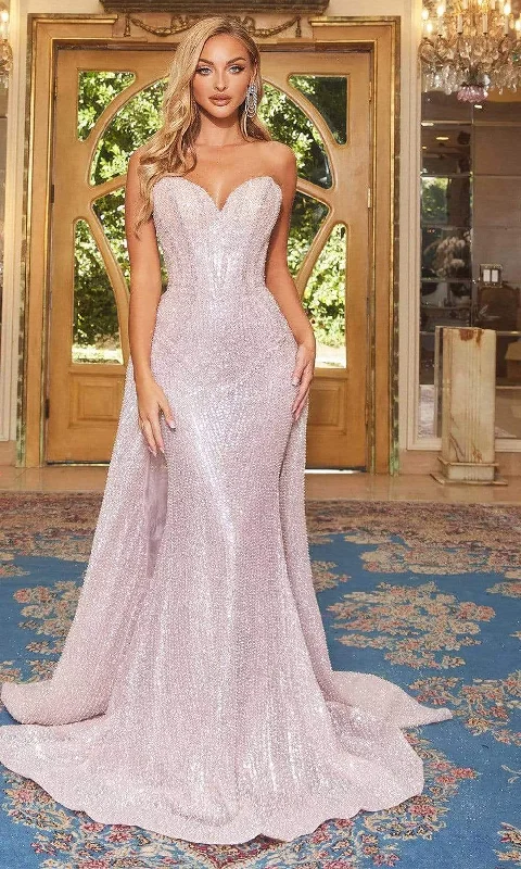 Portia and Scarlett - PS22908 Strapless Fully Embellished Gown Sequin unclassified dresses