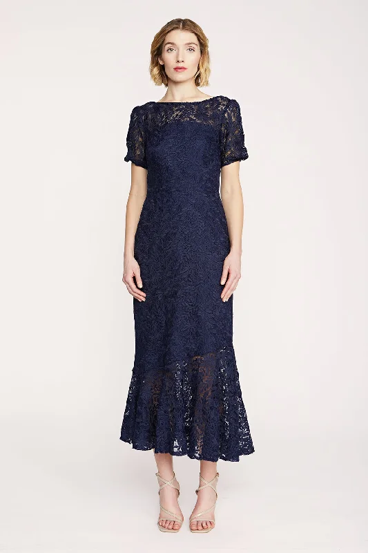 Portia Tea Length Dress Velvet unclassified dresses