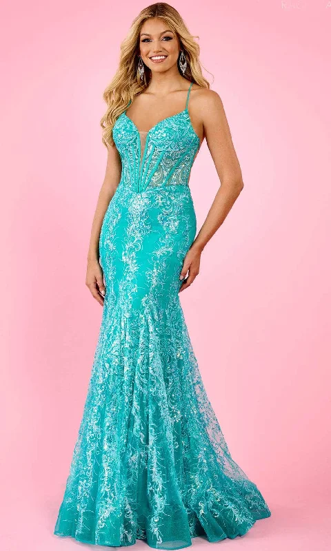 Rachel Allan 70491 - Corset Mermaid Prom Dress Breathable unclassified dresses