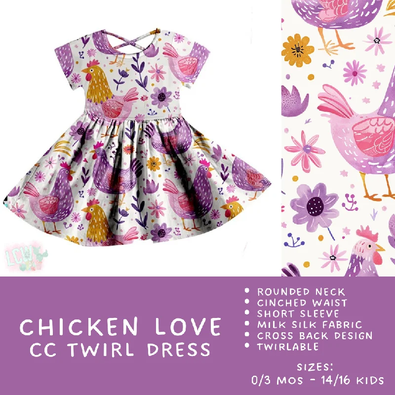 Ready To Ship - Criss Cross Twirl Dresses - Chicken Love Kids Twirl Criss Cross Dress Luxury unclassified dresses