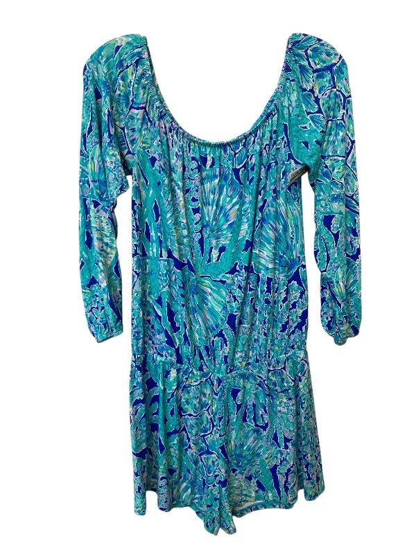 Romper By Lilly Pulitzer In Blue, Size: M Travel unclassified dresses