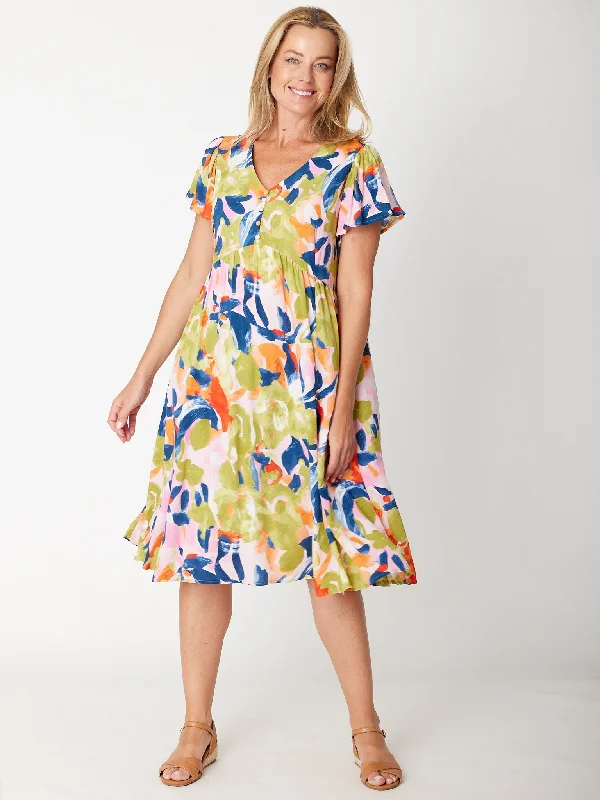 The Flounce Dress - Lime 30818 Date night unclassified dresses