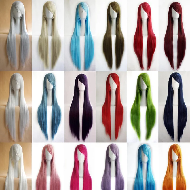 Cute cos wig long hair 80cm YV46102 Lace Detail Maxi