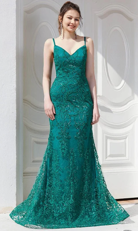 J'Adore Dresses J21026 - Lace Formal Gown Lace Dress Style