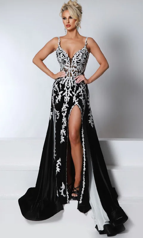 Johnathan Kayne 2924 - Lace Ornate Evening Gown Lace Gown Glam