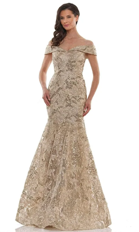 Marsoni by Colors MV1118 - Lace Trumpet Gown Lace Dress Set