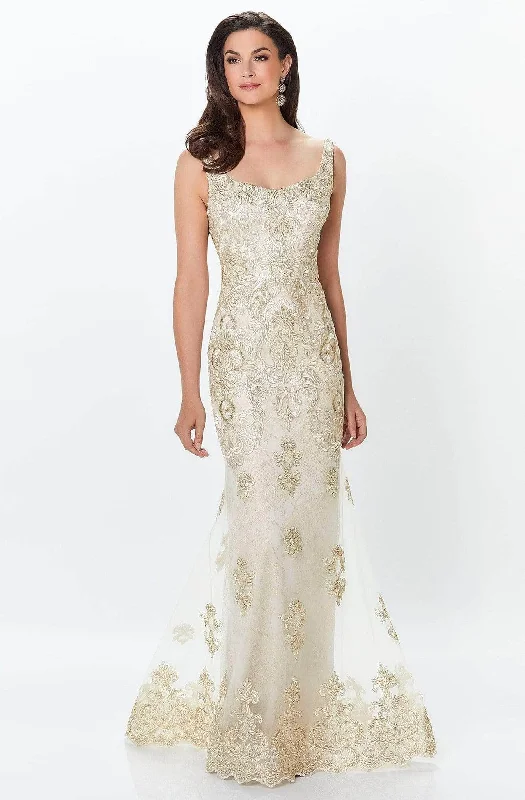 Montage by Mon Cheri 119933 - Paisley Metallic Lace Formal Gown Lace Cocktail Dress