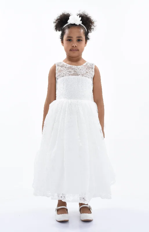 White Rossemere Lace Embroidered Tulle Dress Tulle Dress Outfit