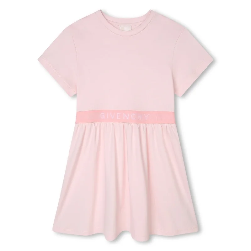 Pink Cotton T-Shirt Dress Modern Shirt Dress